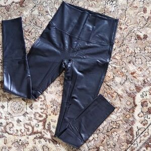 Black Faux Leather Leggings